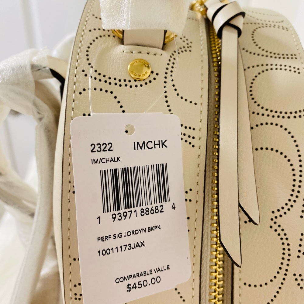 New💃Coach Jordyn Backpack In Signature Leather - Picture 11 of 12